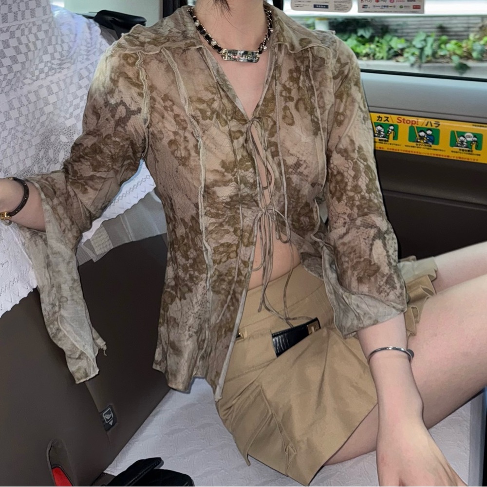 Floral Sheer Blouse